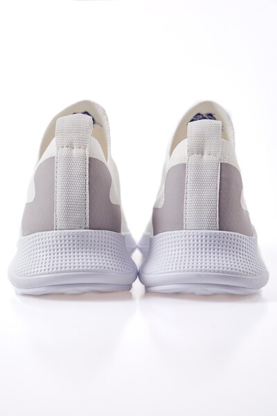 Tommylife Wholesale White Laceless Women's Sneakers - 89207 - Thumbnail