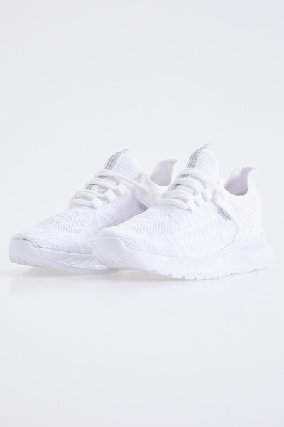 Tommylife Wholesale White Men's Sneakers - 89100 - Thumbnail