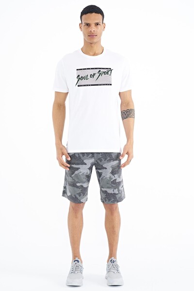 Tommylife Wholesale White Standard Fit Crew Neck Men's T-Shirt - 88172 - Thumbnail