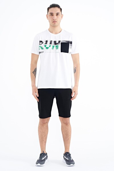 Tommylife Wholesale White Standard Fit Men's T-shirt - 88200 - Thumbnail