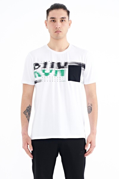 Tommylife Wholesale White Standard Fit Men's T-shirt - 88200 - Thumbnail