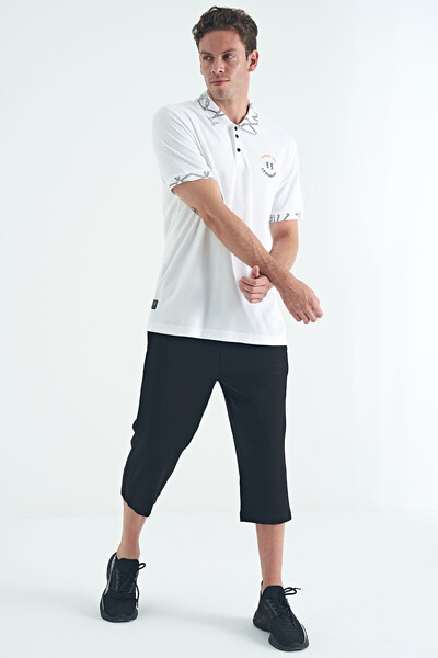 Tommylife Wholesale White Standard Fit Polo Neck Men's T-Shirt - 88239 - Thumbnail
