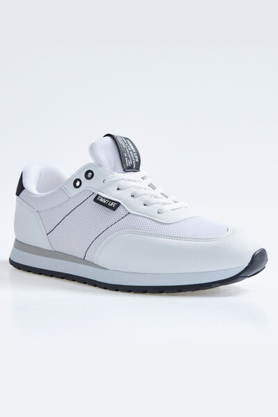 Tommylife Wholesale White Suede Men's Sneakers - 89116 - Thumbnail