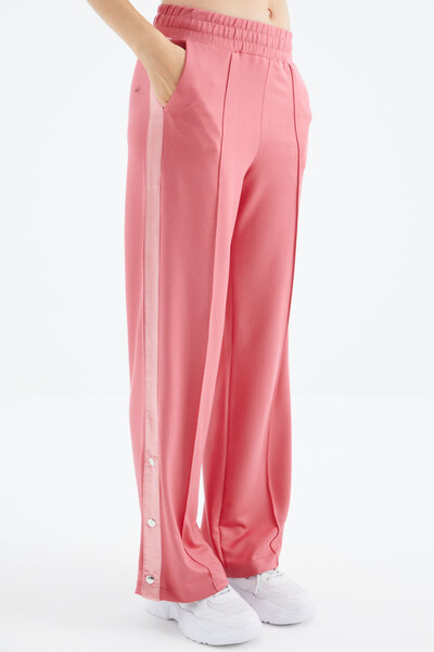 Tommylife Wholesale Wild Rose Wide-Leg Women's Sweatpants - 02371 - Thumbnail