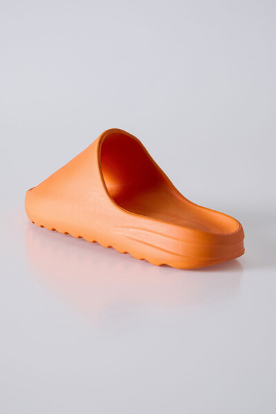 Tommylife Wholesale Yeezy Style Men's Slipper 89301 Orange - Thumbnail