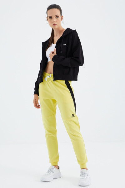 Tommylife Wholesale Yellow Laced Comfy Women's Sweatpants - 94645 - Thumbnail