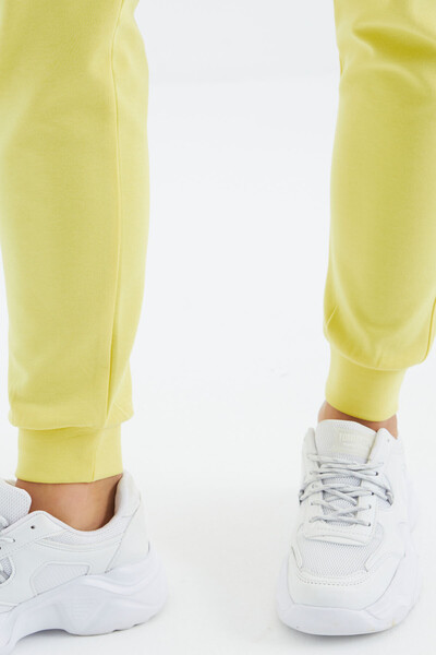 Tommylife Wholesale Yellow Laced Comfy Women's Sweatpants - 94645 - Thumbnail